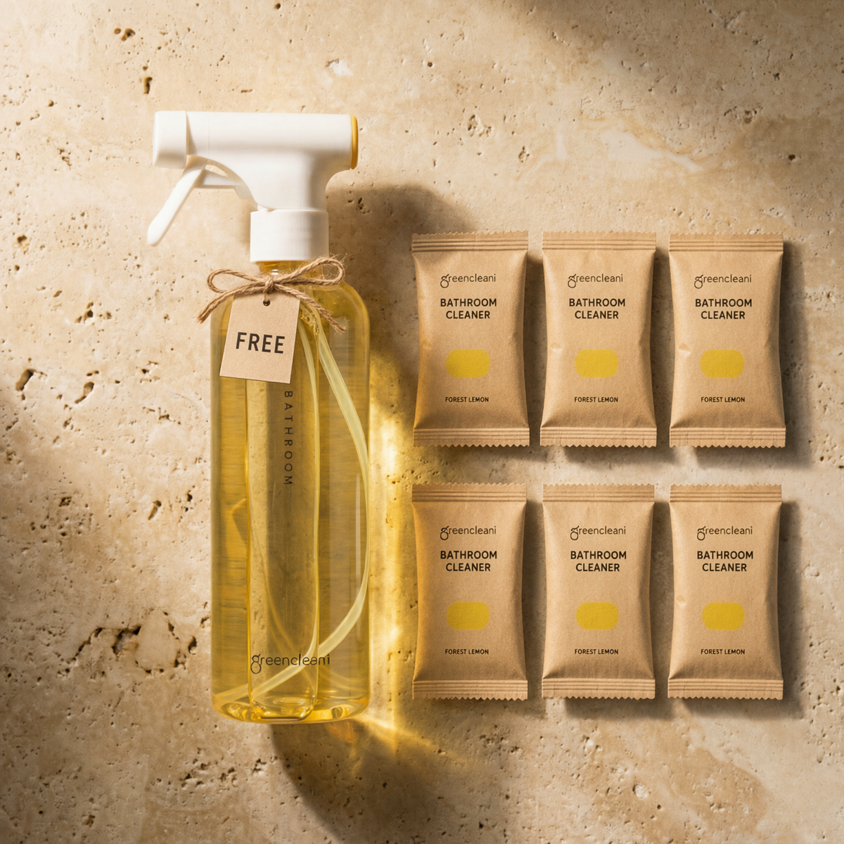 Reusable Bathroom Cleaner Spray Bottle