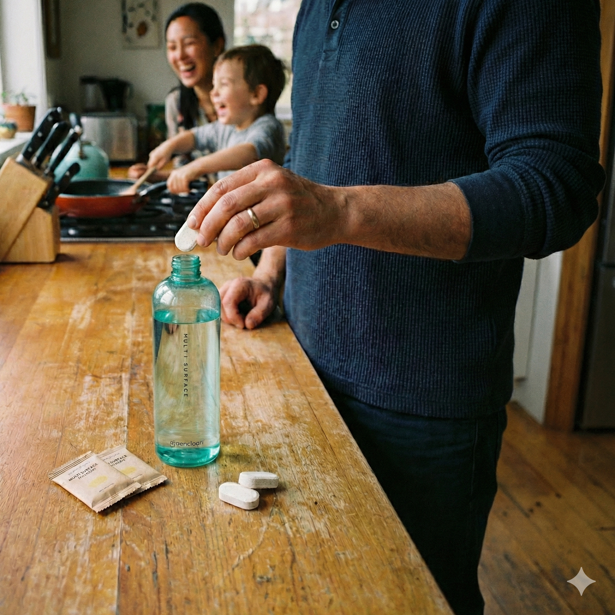 Reusable Multi Surface Cleaner Spray Bottle